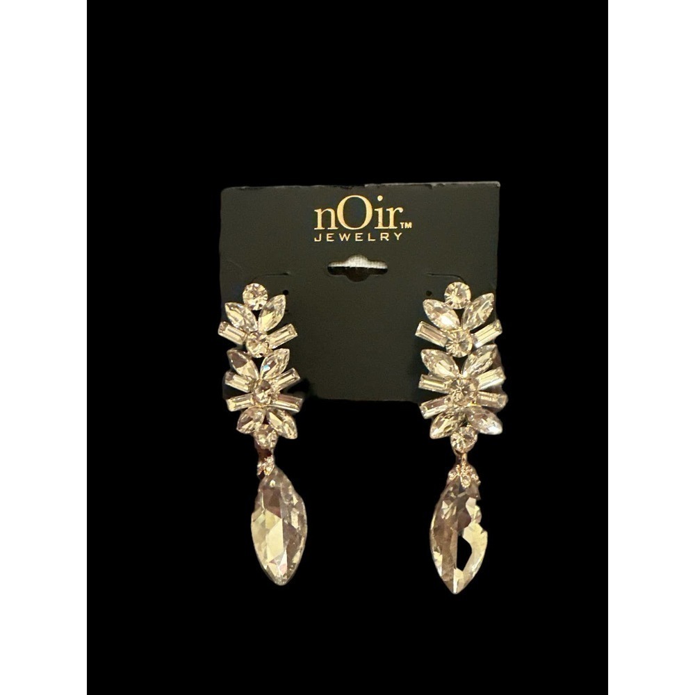 Noir Rhinestone Earrings